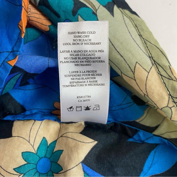 Rails Sonnet Azul Wildflower Button Up Blouse Size S - Picture 9 of 9